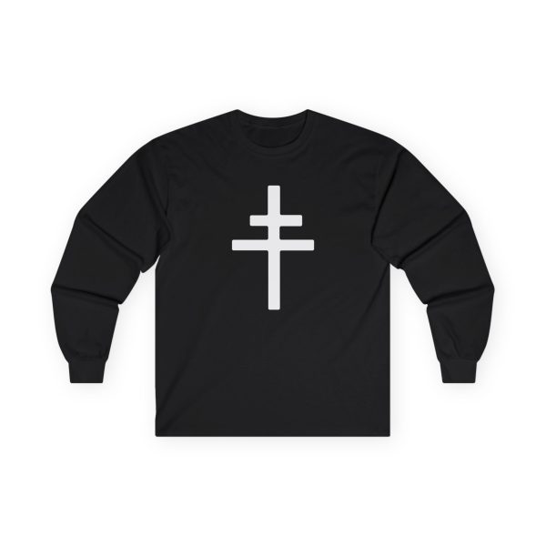 President White Cross Logo Unisex Ultra Cotton Long Sleeve Tee